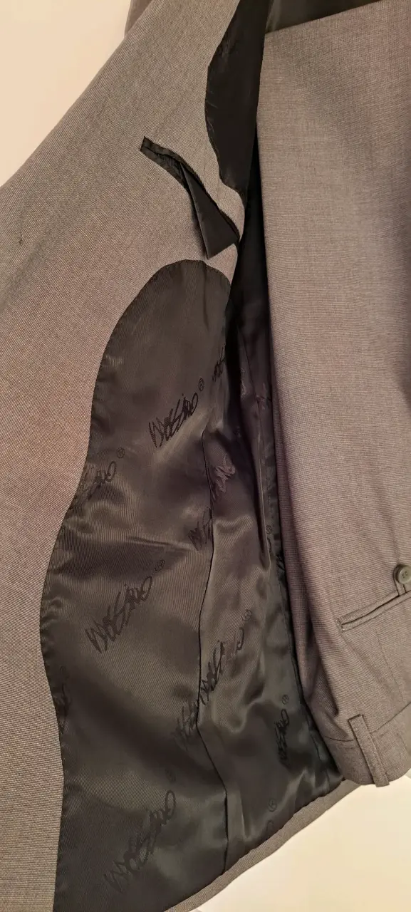 Traje 2 piezas, gris para hombre, marca Mossimo - 4