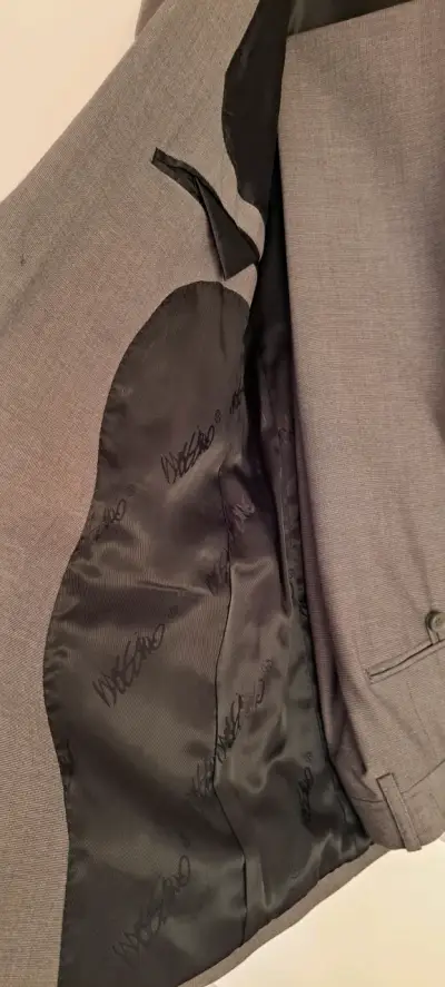 Traje 2 piezas, gris para hombre, marca Mossimo - miniatura 4