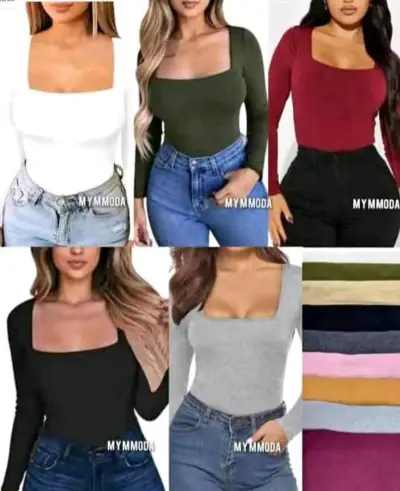 Body de manga larga en varios colores - miniatura 1