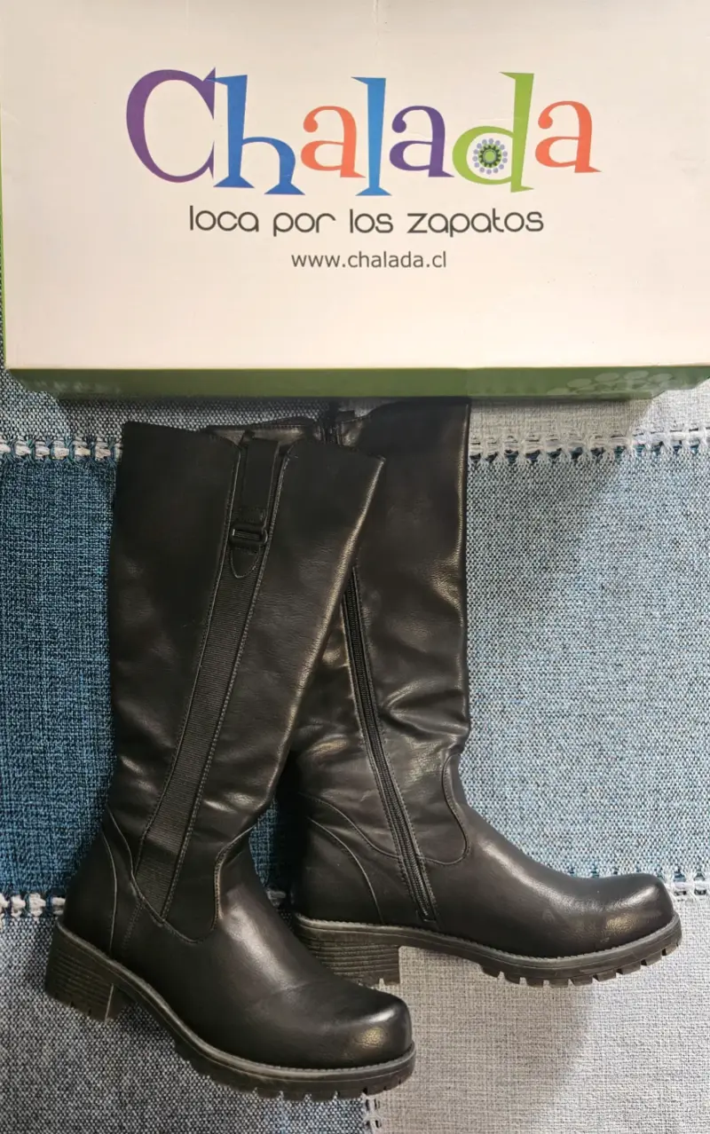 Botas negras de cuero Chaladas - 5