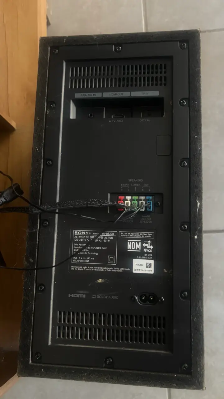 Home Theater Sony HT-S20r - 5
