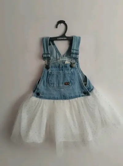Vestido azul elefante bebé - miniatura 2