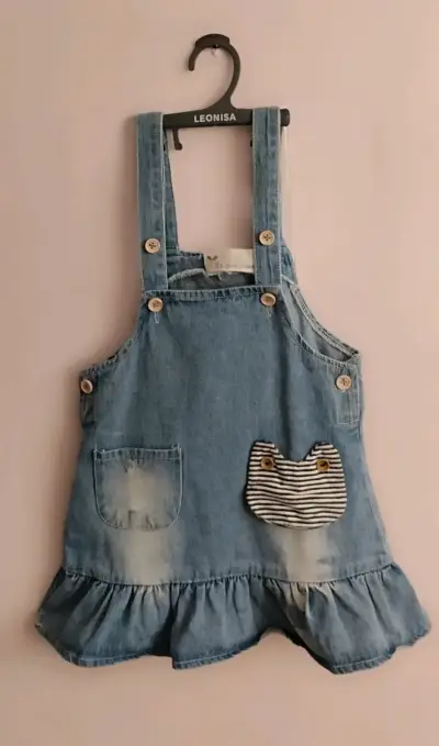 Vestido azul elefante bebé - miniatura 5