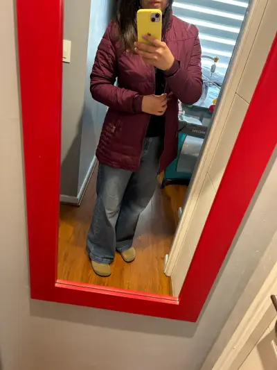 Chaqueta  acolchada burdeo mujer marca Lippi - miniatura 1
