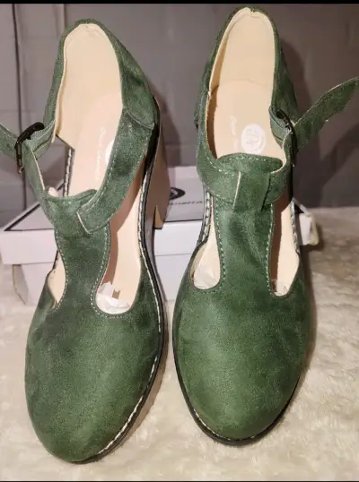 Zapatos plataforma verde - miniatura 2