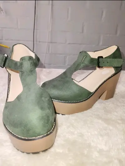 Zapatos plataforma verde - miniatura 4