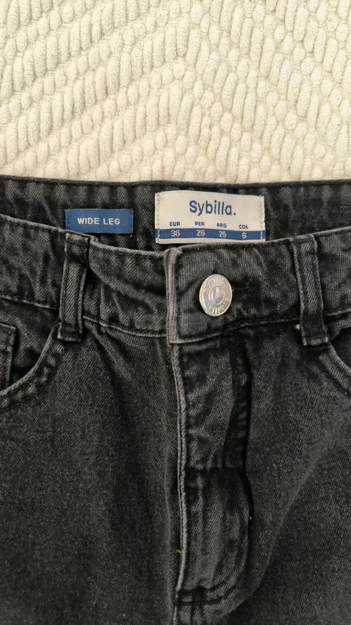 Jeans negros rotos unisex - 2