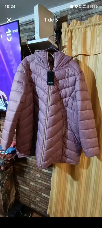 Chaqueta acolchada morada nueva - miniatura 1