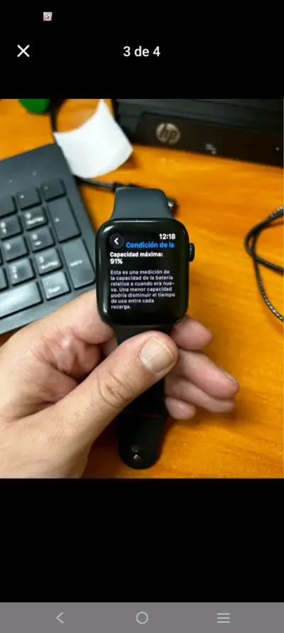 Applewatch Se 2 gen44 mm  negro con correa - miniatura 1