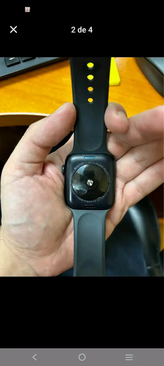 Applewatch Se 2 gen44 mm  negro con correa - 2