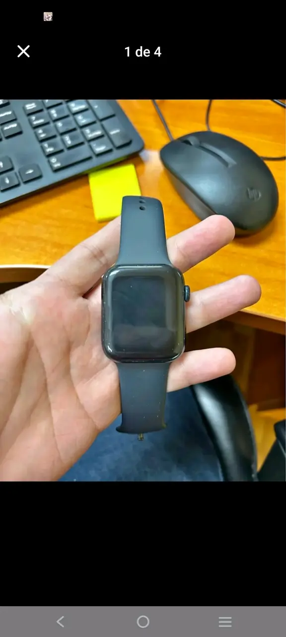 Applewatch Se 2 gen44 mm  negro con correa - 3