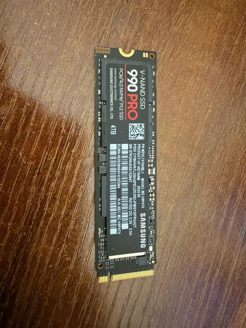 SSD Samsung 990 Pro 4TB