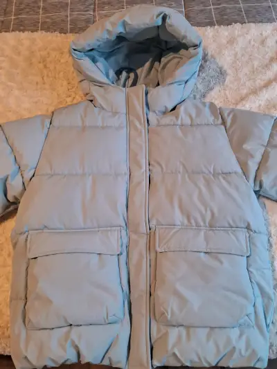 Chaqueta puff celeste claro - miniatura 1