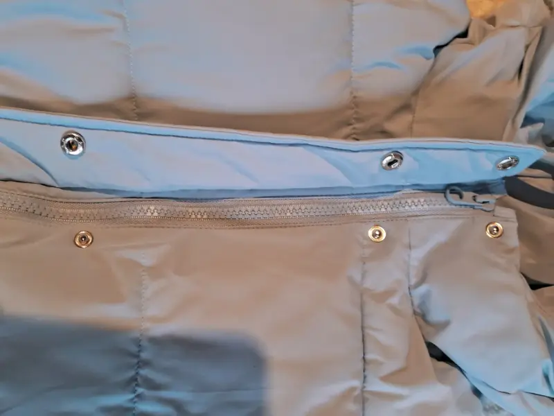Chaqueta puff celeste claro - 2