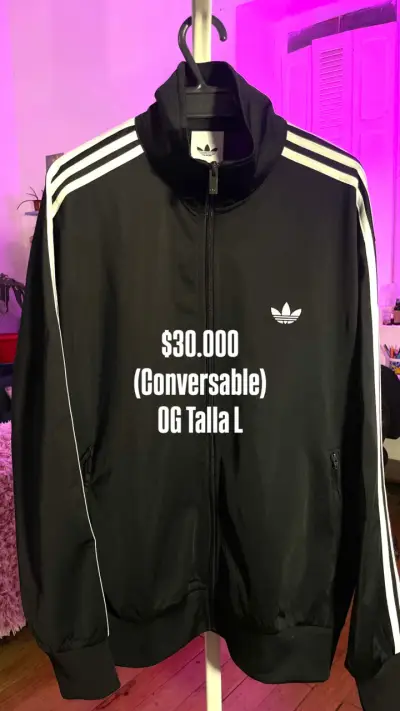 Polerón negro Adidas Talla L - miniatura 1