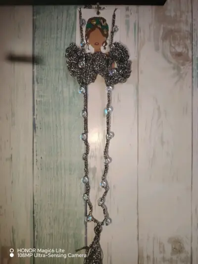 Cuello tejido con capucha morado - miniatura 4