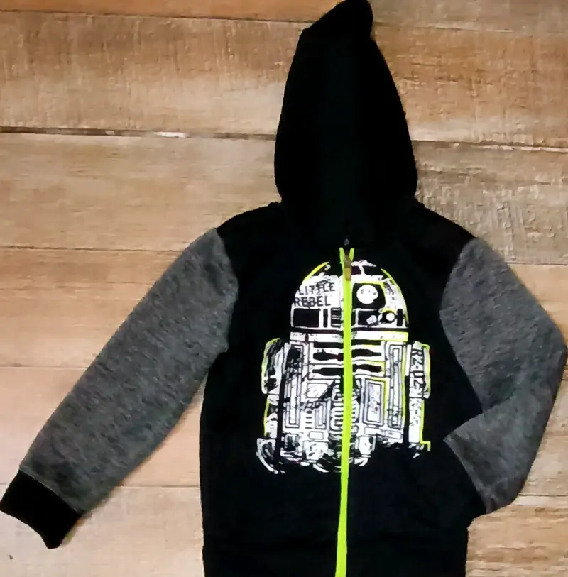Polerón forrado infantil con capucha talla 7