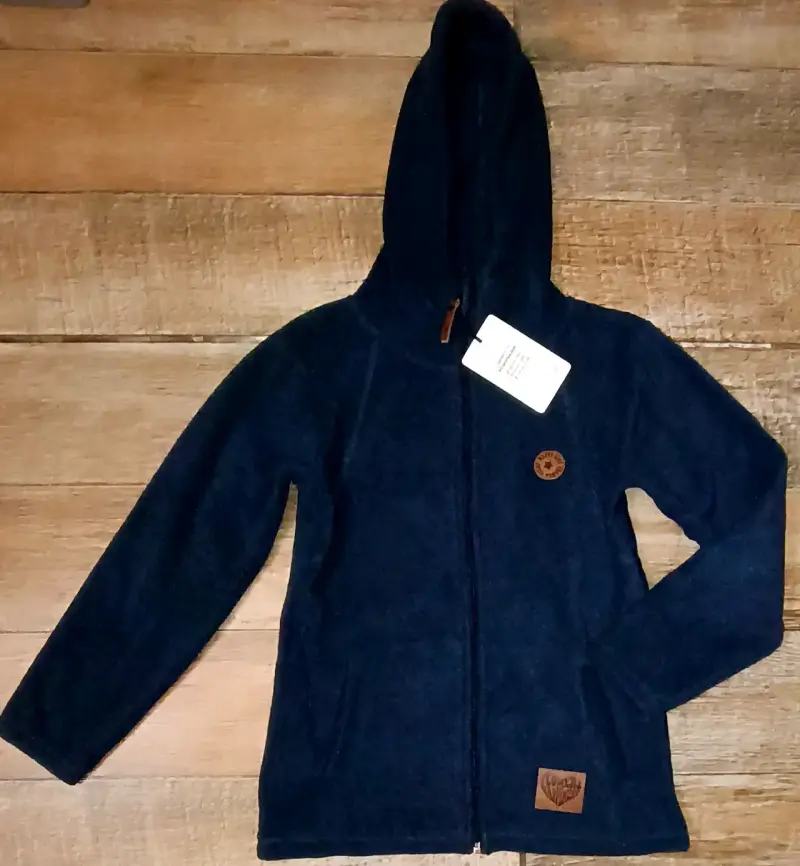 Chaqueta azul con capucha talla 8