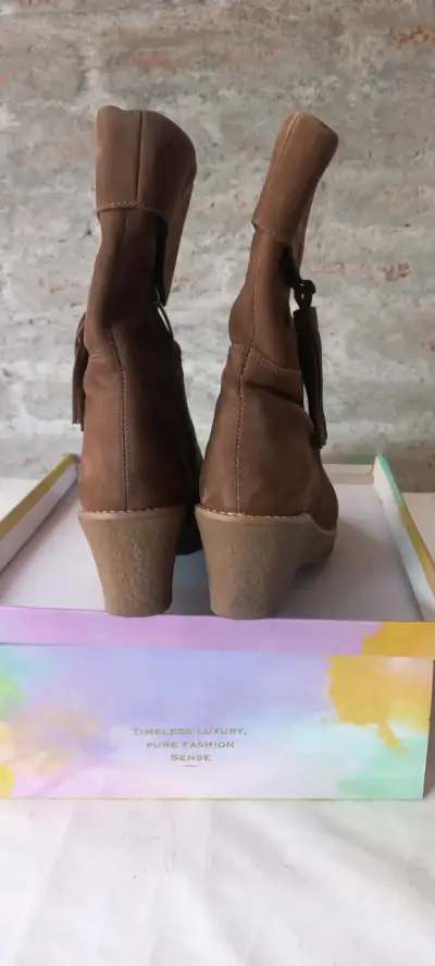Botines marrones con flecos N°37 - miniatura 4