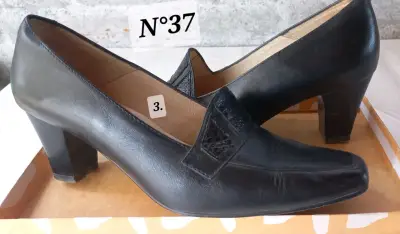 Zapatos de tacón negro N°37 - miniatura 1