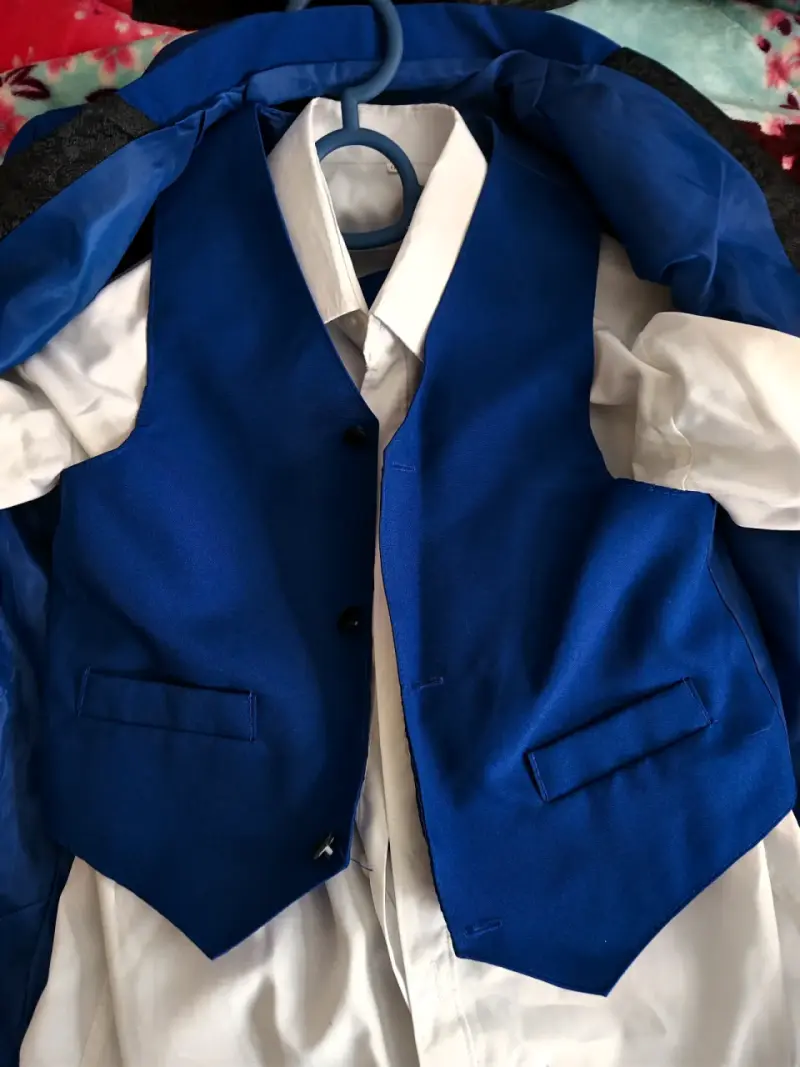 Conjunto de uniforme médico azul - 5