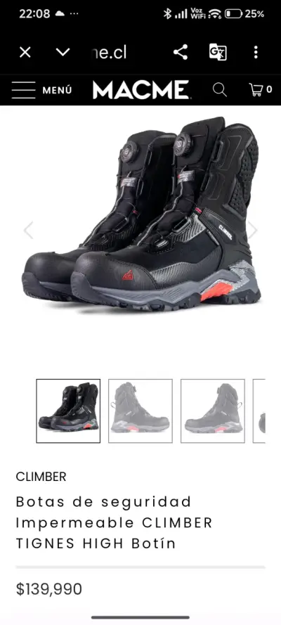 Botas de seguridad Climber negras - miniatura 2