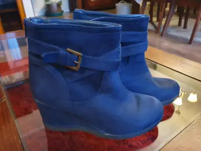 Botines azules Azaleia talla 39 - miniatura 2
