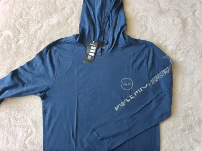 Polera azul con capucha Polemic - miniatura 1