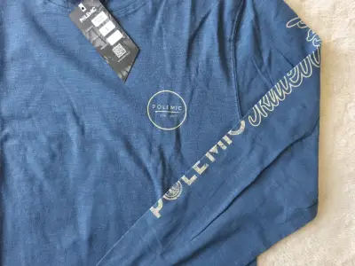 Polera azul con capucha Polemic - miniatura 2