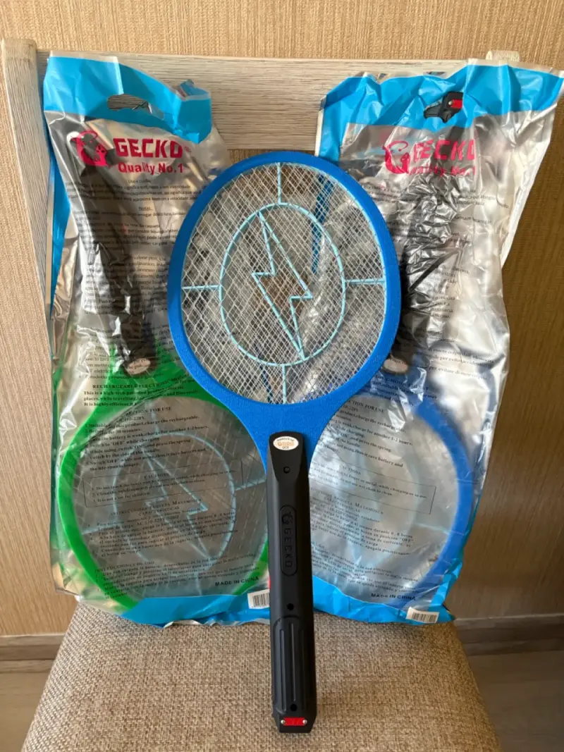 Raqueta eléctrica anti mosquitos Gecko - 2