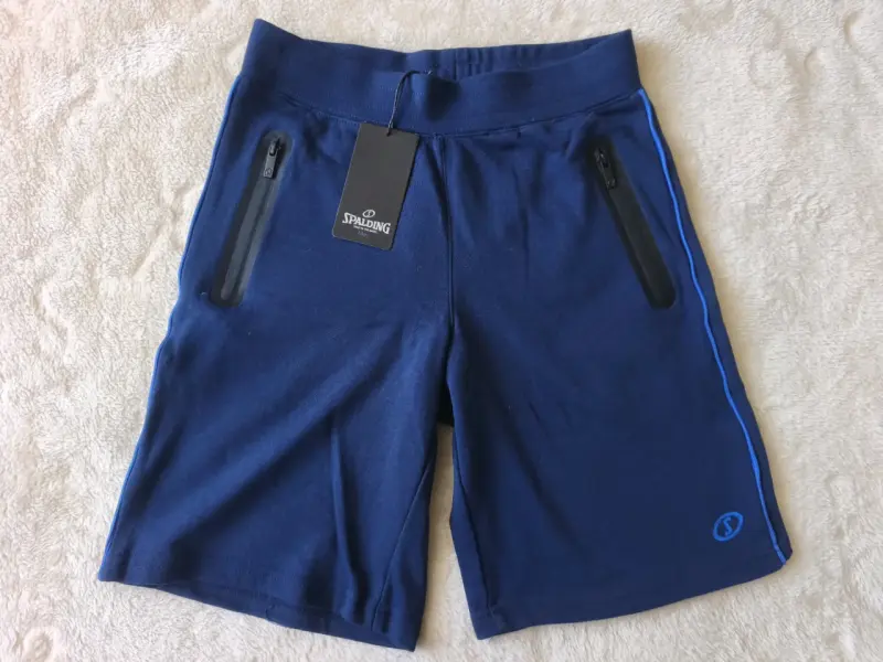 Short deportivo azul Spalding - 1
