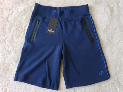 Short deportivo azul Spalding - miniatura 1