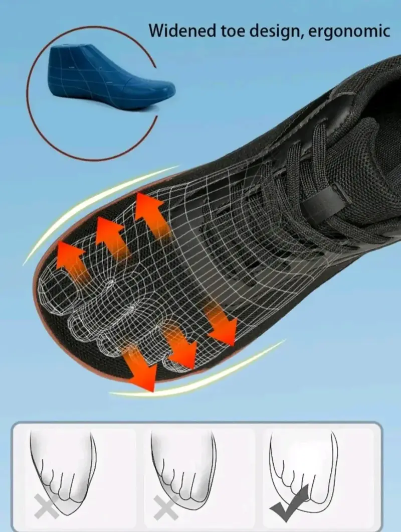 Zapatillas Negras ( Barefoot) - 3