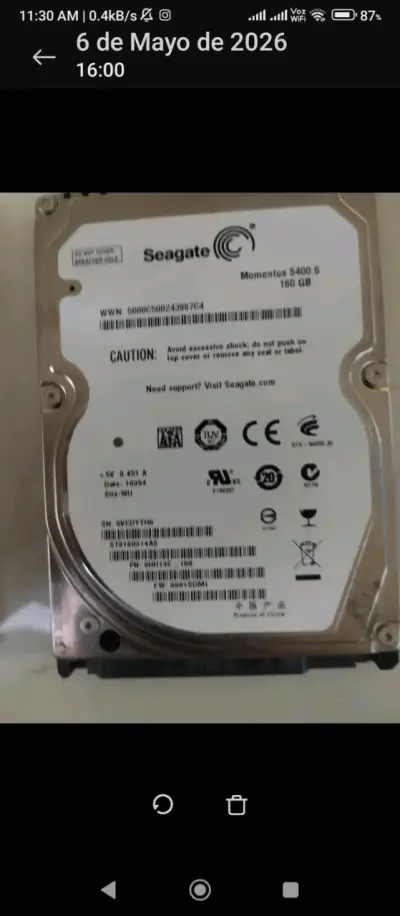 Disco duro Seagate 160GB - miniatura 1