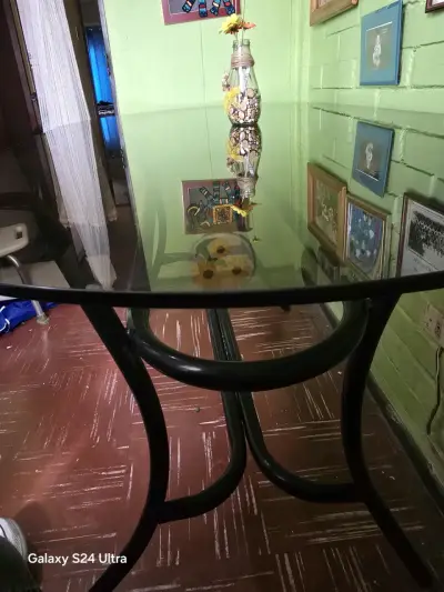 Mesa de vidrio ovalada - miniatura 3