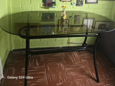 Mesa de vidrio ovalada - miniatura 4