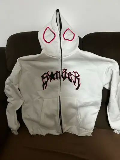 Polerón blanco con diseño único - miniatura 1