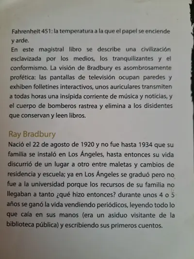 Libro Fahrenheit 451 de Ray Bradbury - miniatura 2