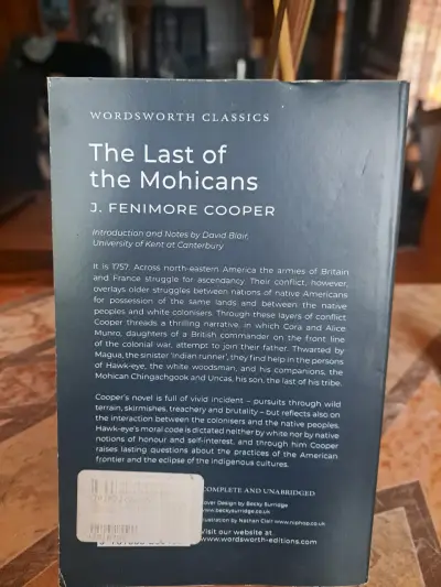 The Last of the Mohicans libro - miniatura 2