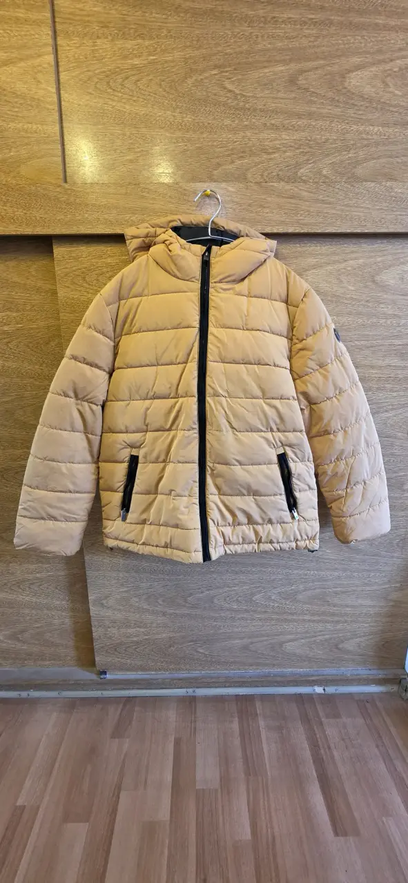 Chaqueta acolchada beige - 1