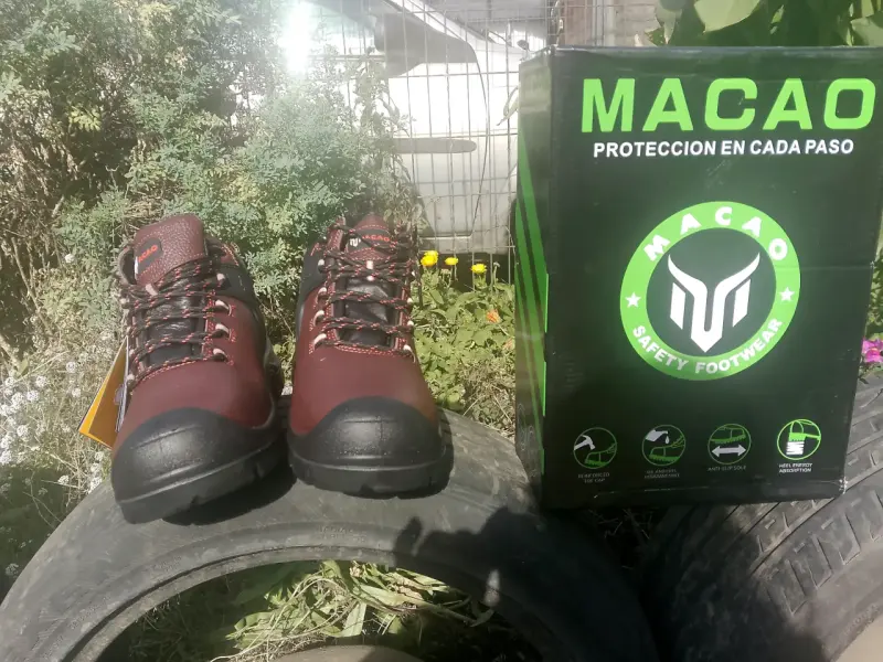 Botas de seguridad marrón y negro - 2