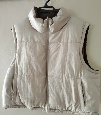 Chaqueta acolchado beige Reversible - miniatura 1