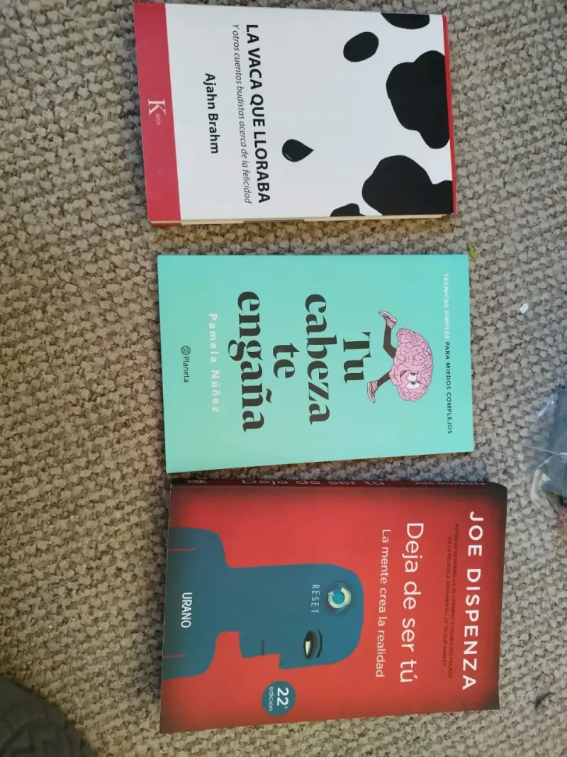 Lote de 3 libros de autoayuda