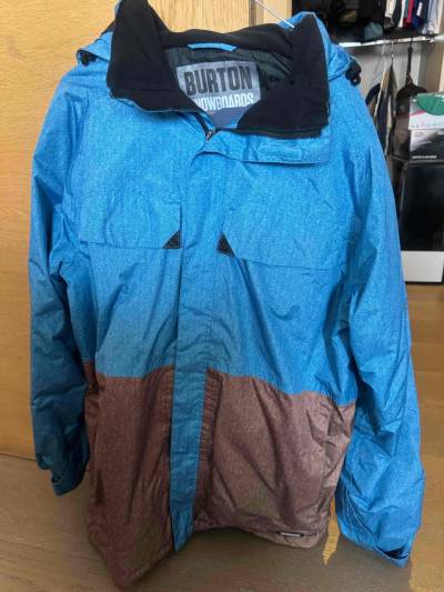 Chaqueta Burton snowboard azul y marrón - miniatura 1
