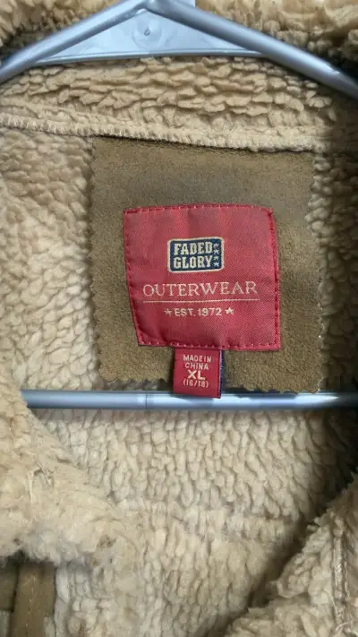 Chaqueta sin manga  de piel café - miniatura 2