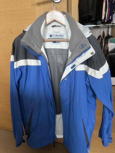 Chaqueta impermeable Columbia azul - miniatura 1