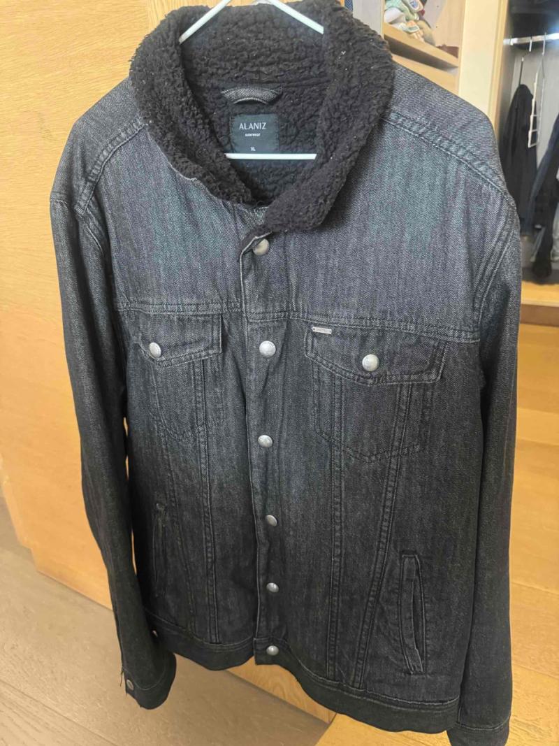 Chaqueta de mezclilla Alaniz negra - 1