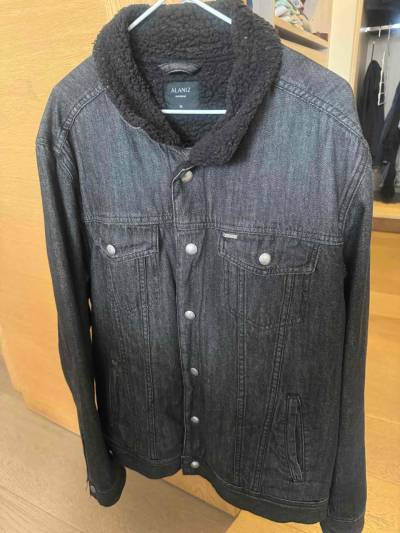 Chaqueta de mezclilla Alaniz negra - miniatura 1