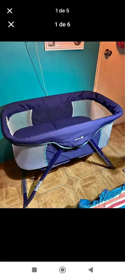 Cuna portatil Safety 1st azul - miniatura 1