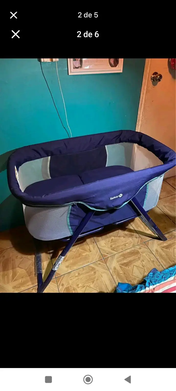 Cuna portatil Safety 1st azul - 3